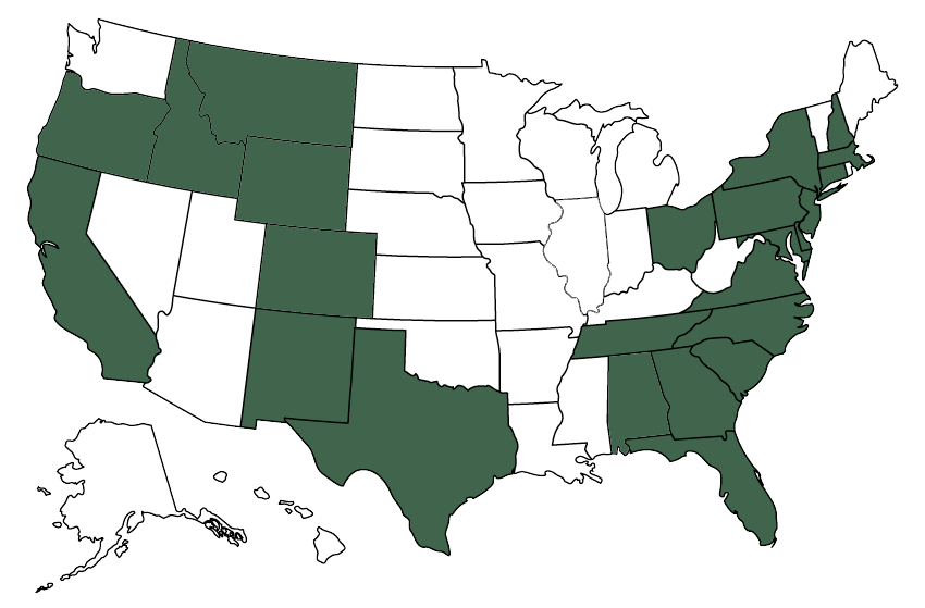 where we do business map